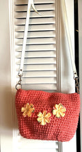 Watermelon Floral Crocheted Purse