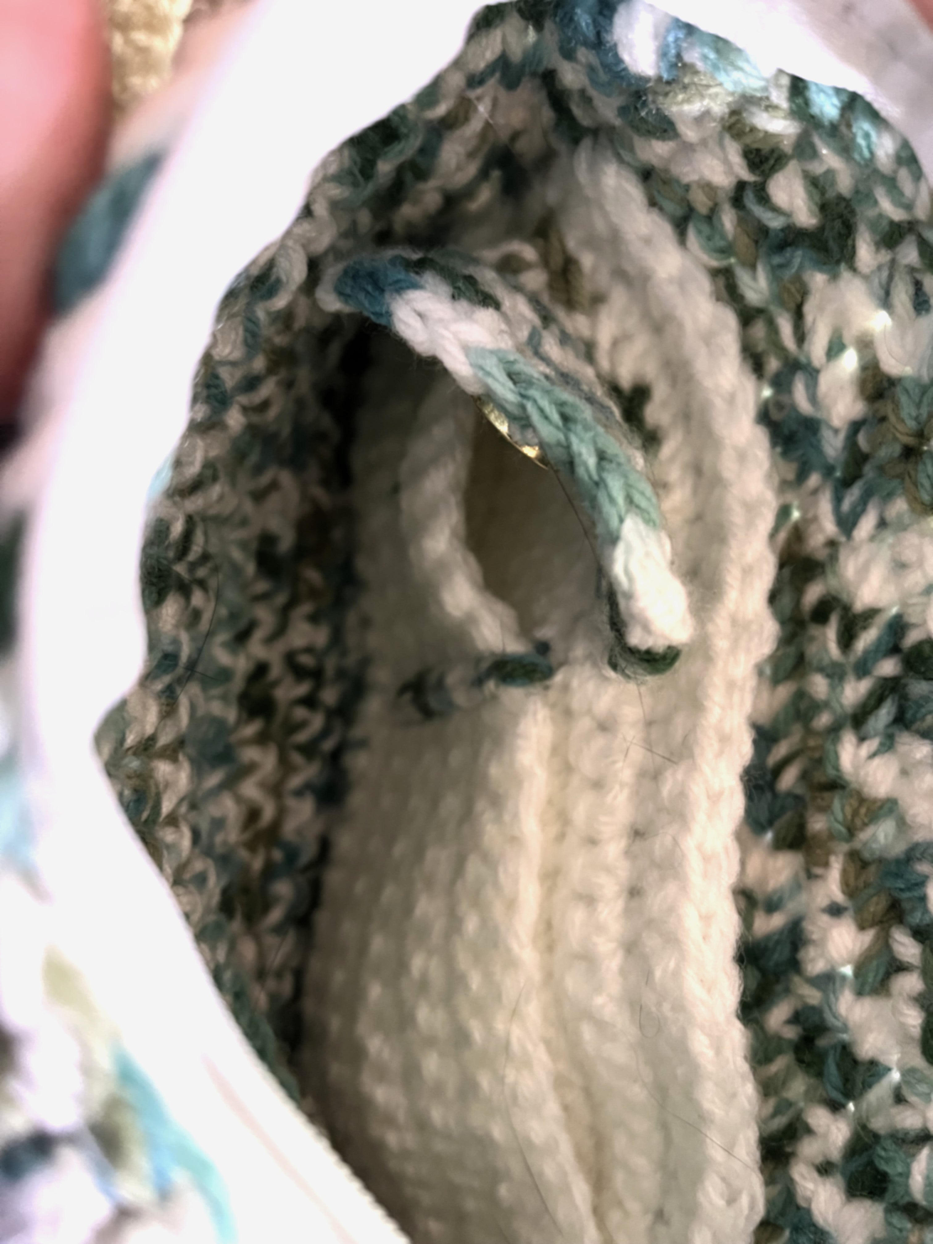 Teal Wallet Crocheted Purse