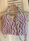 Purple Variegated Crocheted Purse