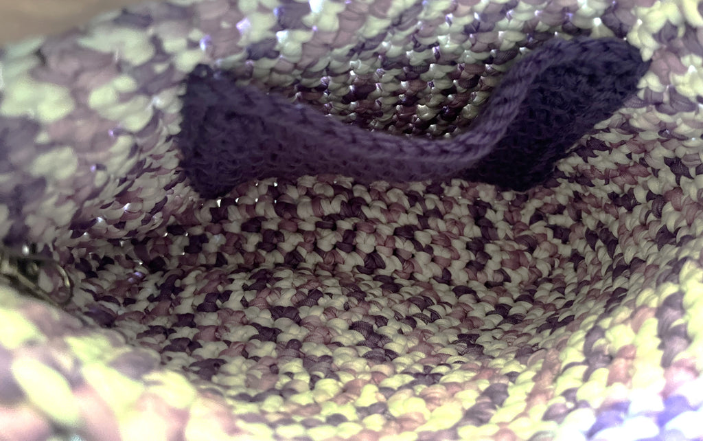 Spring Barrel Crocheted Purse