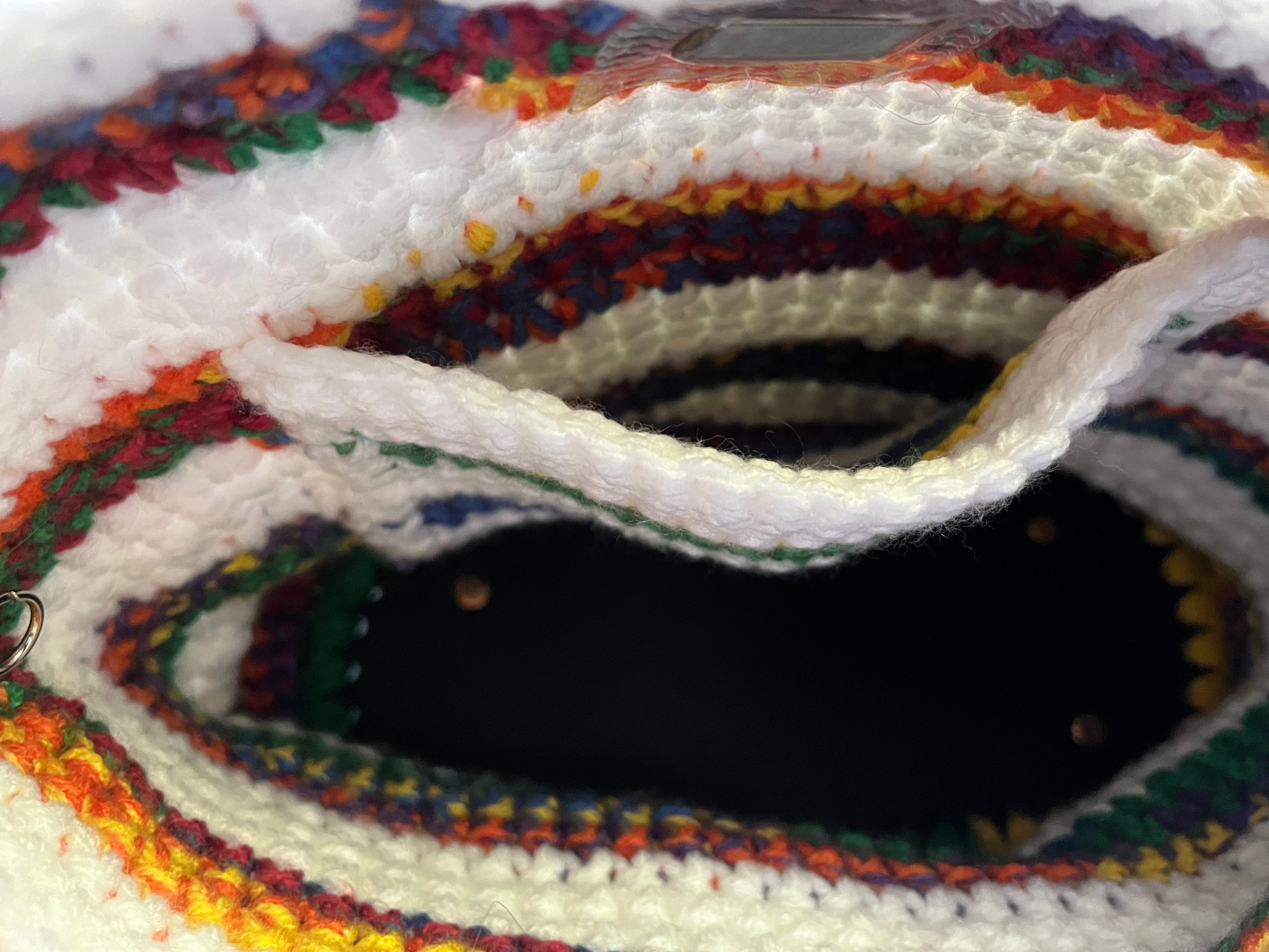 Rainbow Striped Crochet Purse