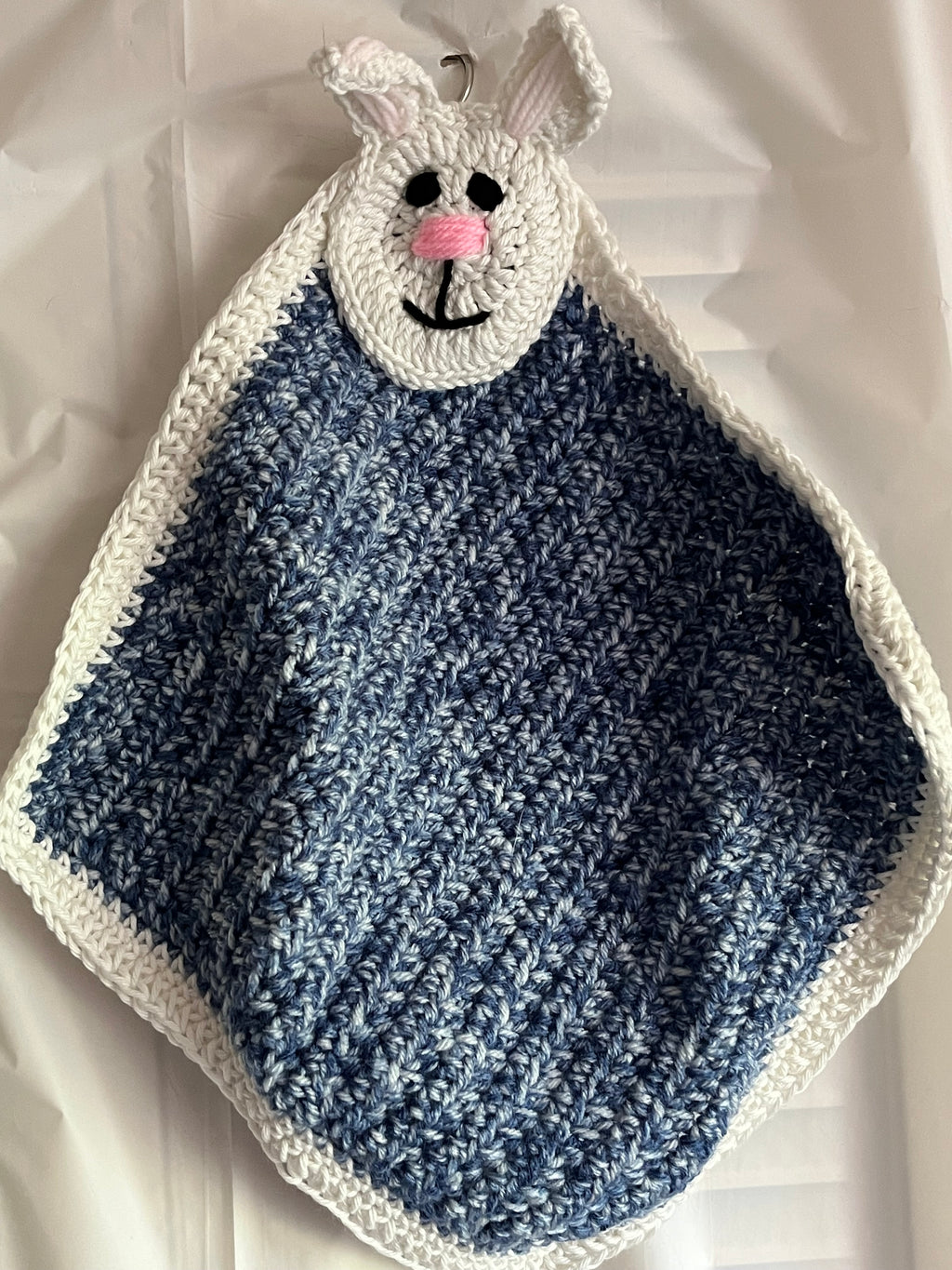 GLO BLANKET BUDDY denim blue bunny