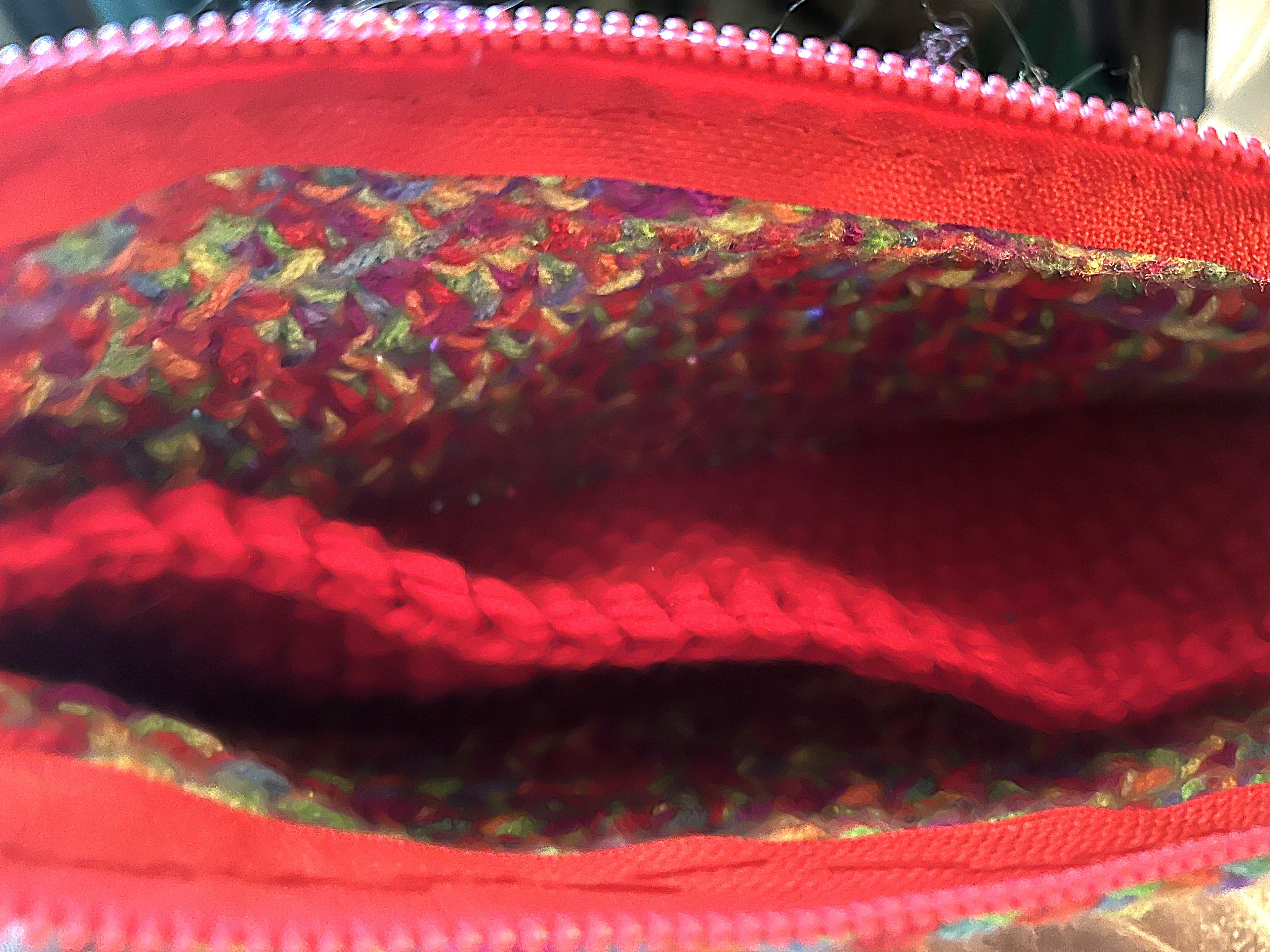 Rainbow Crocheted Purse