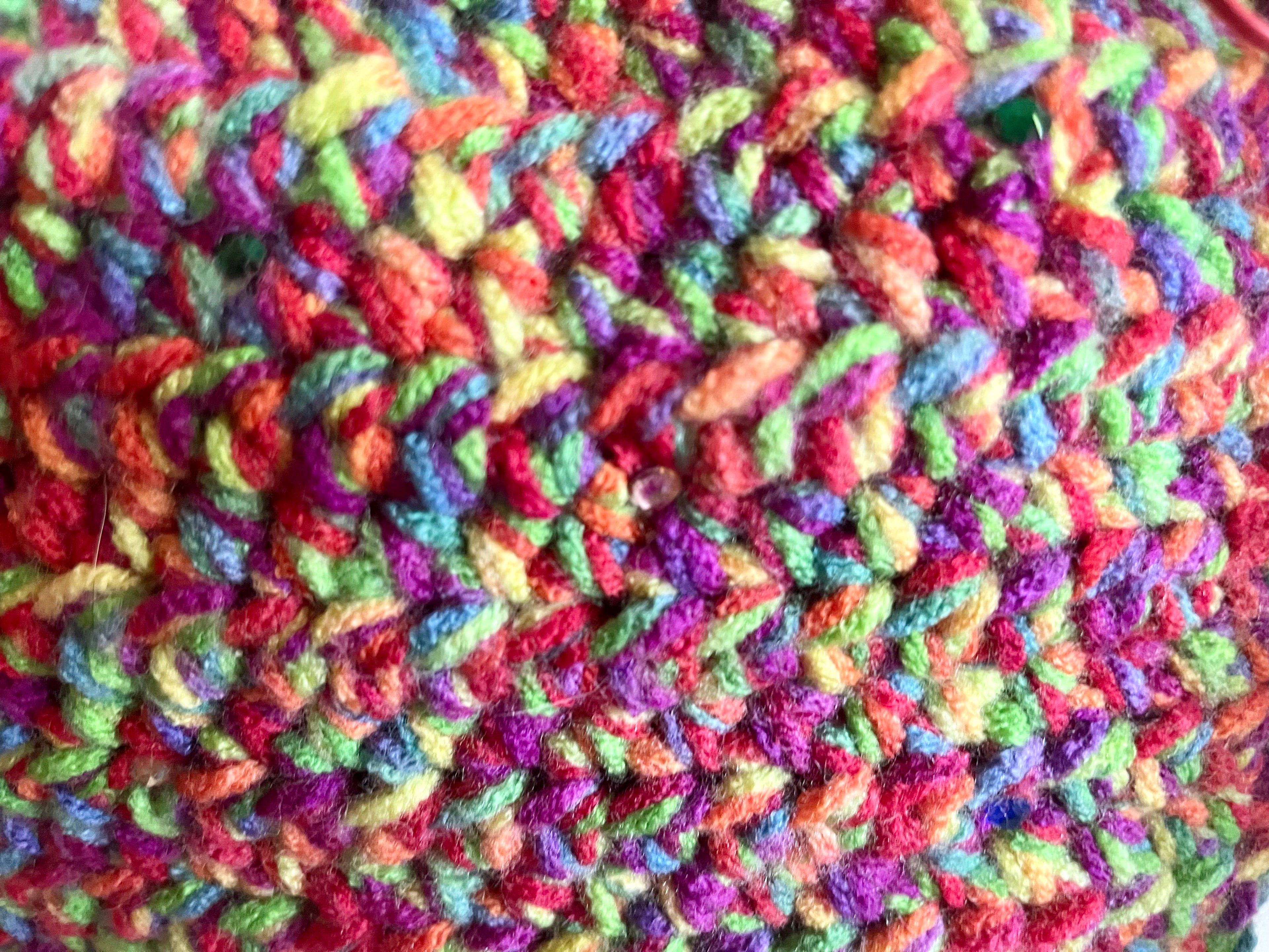 Rainbow Crocheted Purse