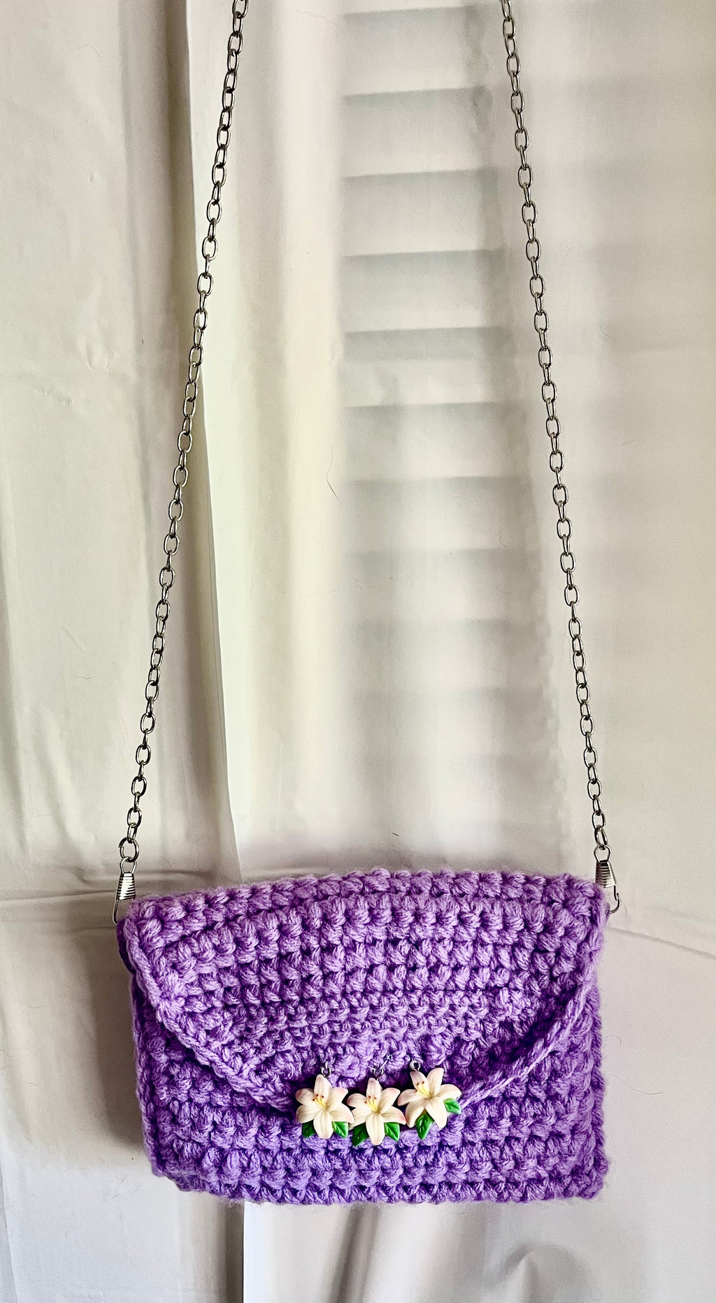 Lilac Evening Crocheted Purse