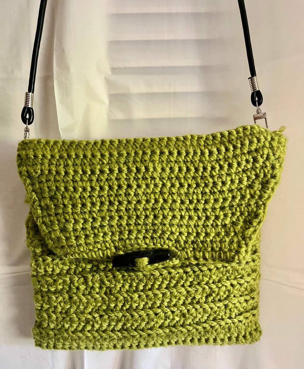 Olive Green Crocheted Purse