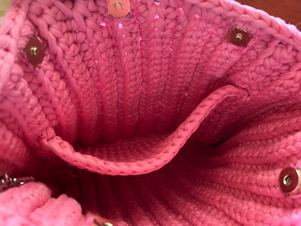 Watermelon/turtle Crocheted Purse