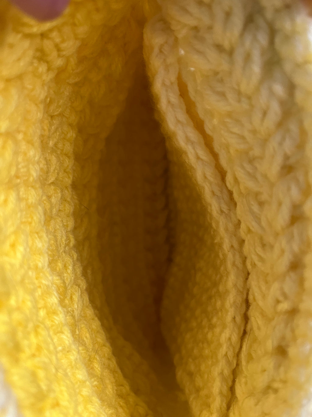 Sunshine Yellow Cross-Body Crocheted Purse