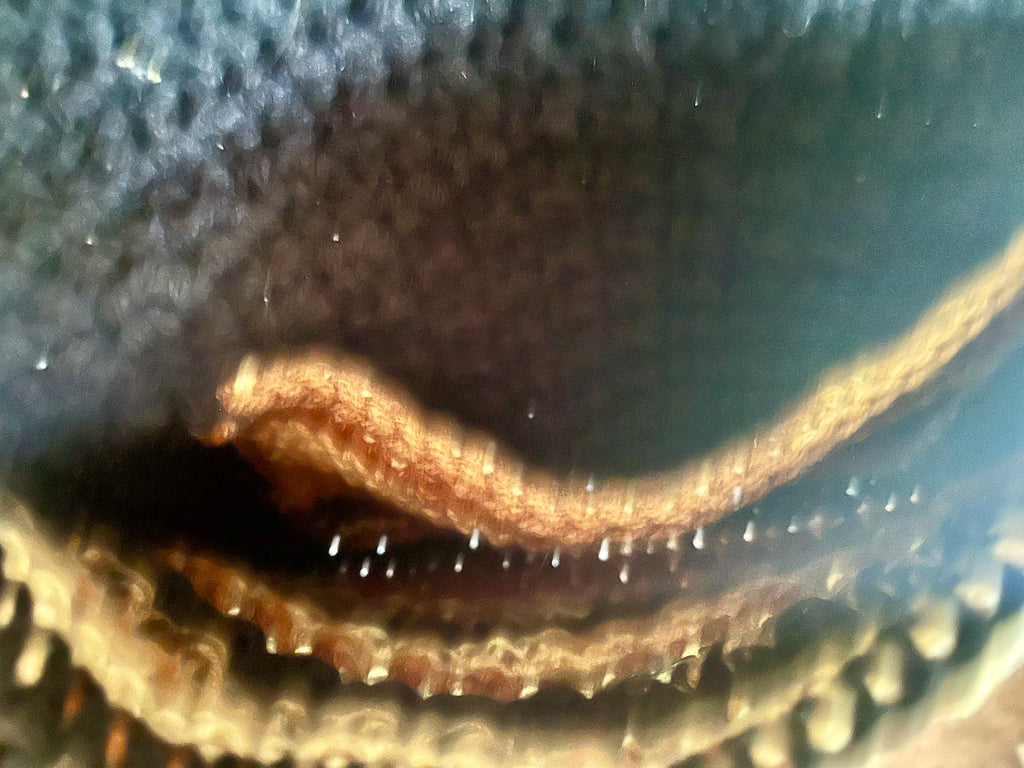 Brown/Black Bee Crocheted Purse