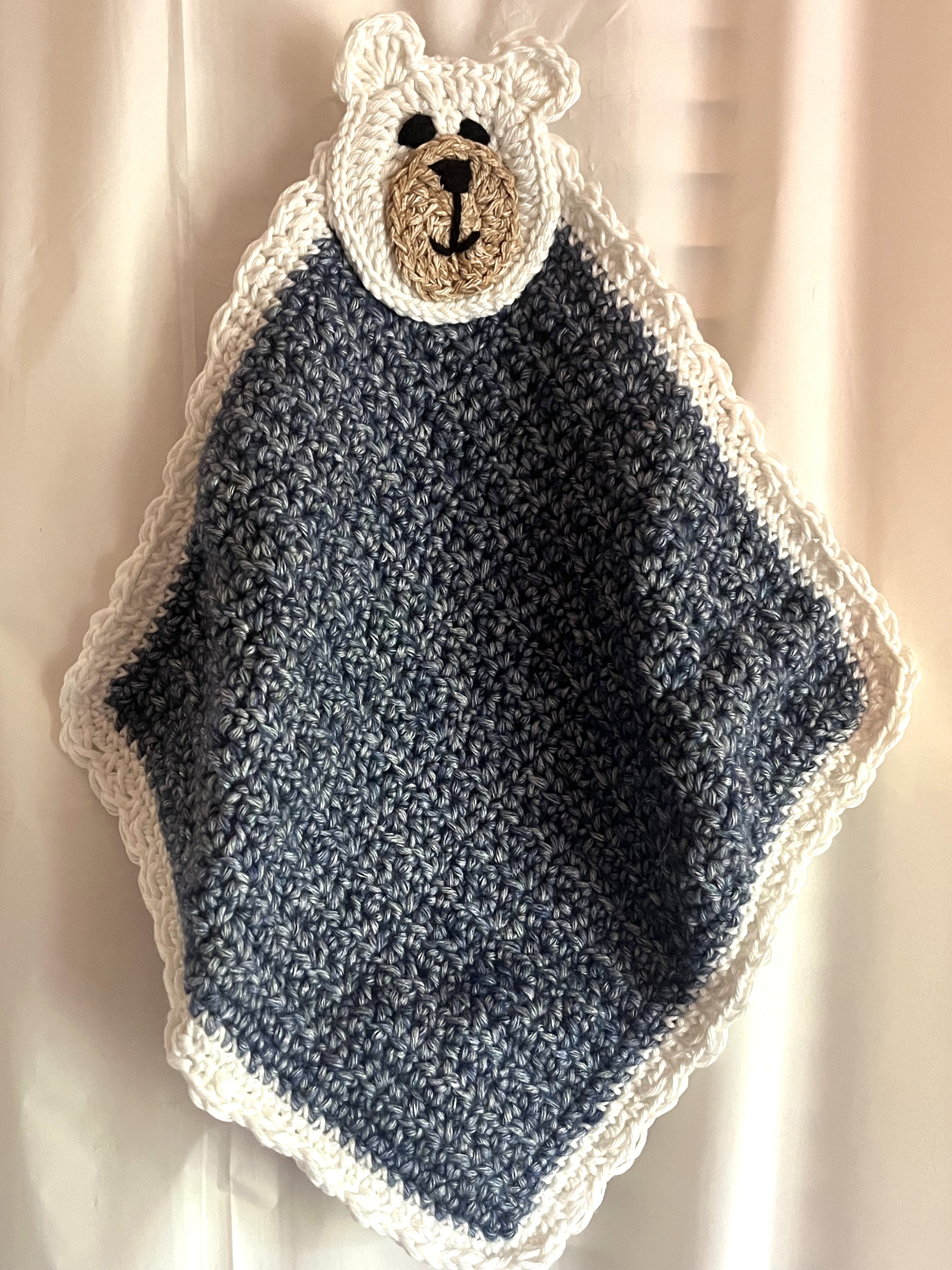 Glo Blanket Buddy / Denim Blue Bear 1