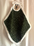 Glo Blanket Buddy / Hunter Green Specked Bear 2