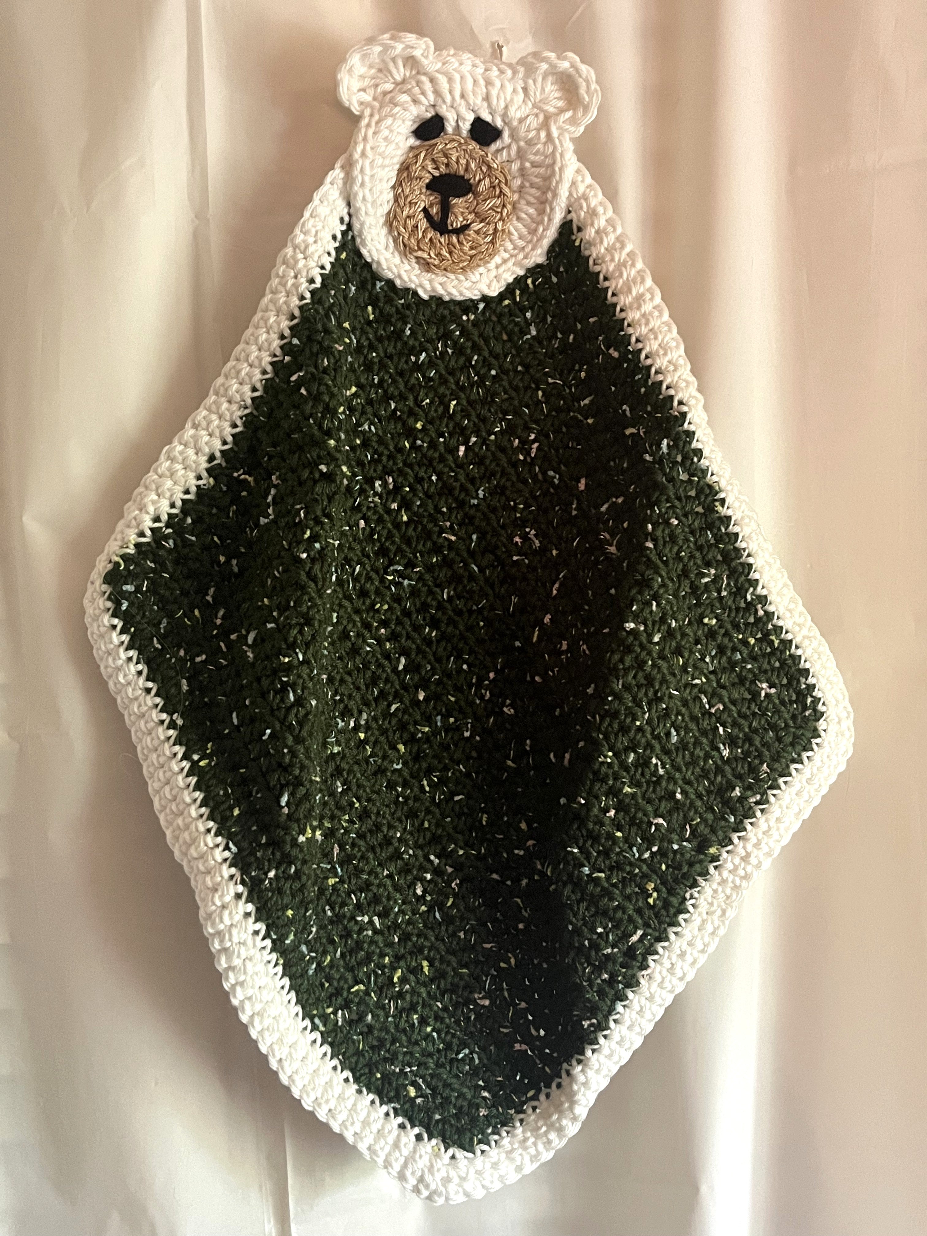 Glo Blanket Buddy / Hunter Green Specked Bear 2