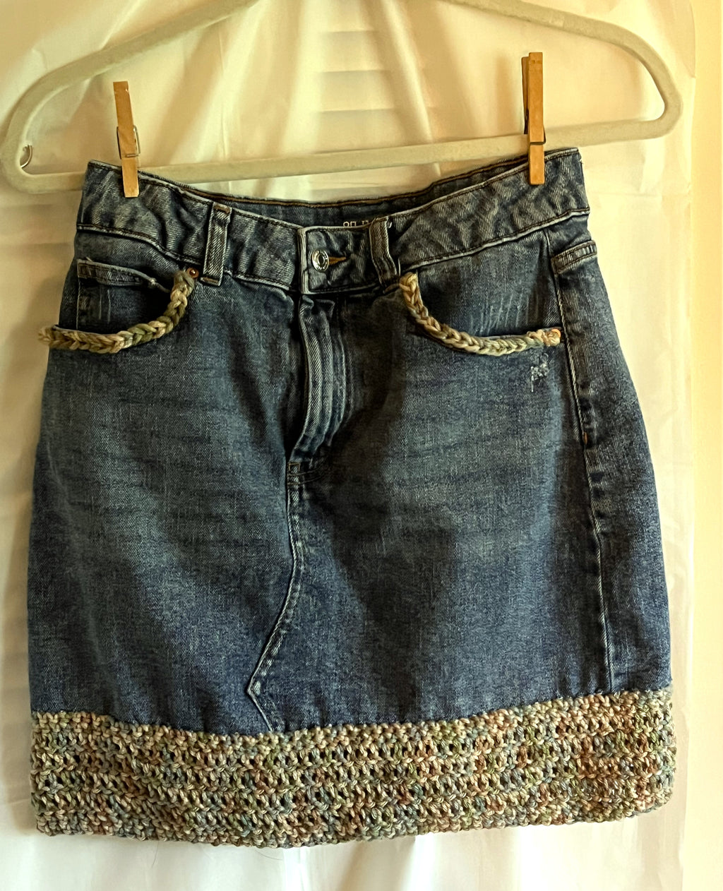 Redesigned Treasure/ Denim Skirt Mini