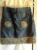 Redesigned Treasure/ Denim Skirt Mini