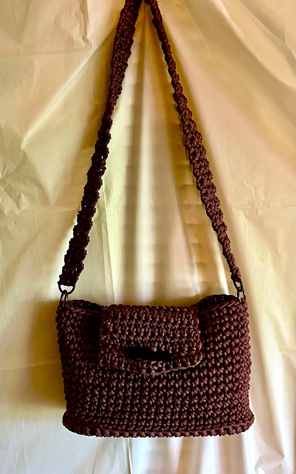 Crocheted Purse/ Dark Wine