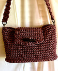 Crocheted Purse/ Dark Wine