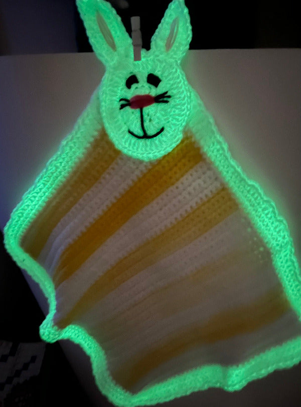 GLO BLANKET BUDDY denim blue bunny