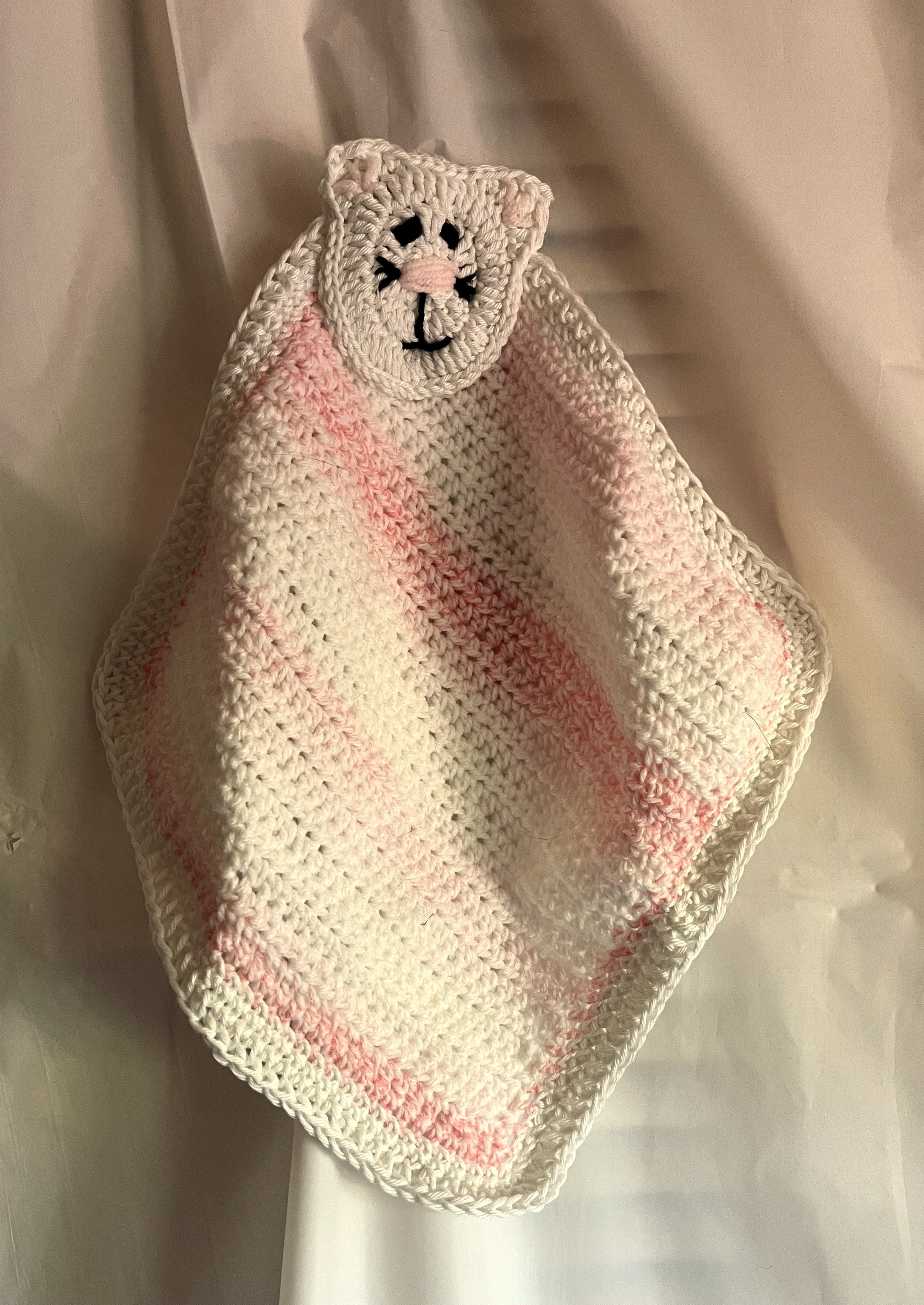 Glo Blanket Buddy/ Pink Striped Cat 2